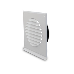 PEFLEX Czerpnia/wyrzutnia powietrza 200 z okapnikiem biała