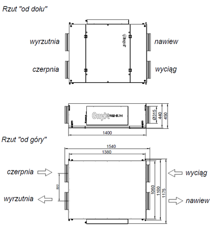 Rekuperator Frapol ONYX Premium 750