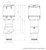 Cicha kuchnia VILPE Kominek wentylacyjny izolowany FLOW 125P/IS/500
