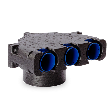 Alnor Skrzynka rozprężna FLX-EPP 3x75/160mm mufowa