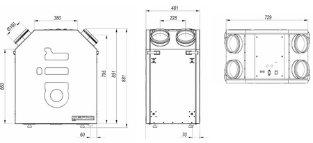 Rekuperator Defro DRX OPTI 350 C