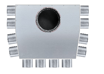 Inwestklima Rozdzielacz kątowy jednorzędowy 12x90mm/200mm (2+2+4+2+2) IPRKJ