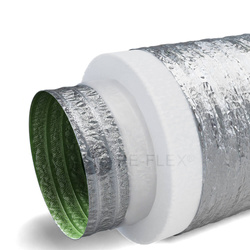 Izolowany przewód wentylacyjny PEFLEX Premium 254/50mm z mikroperforacją i warstwą antybakteryjną [10mb]