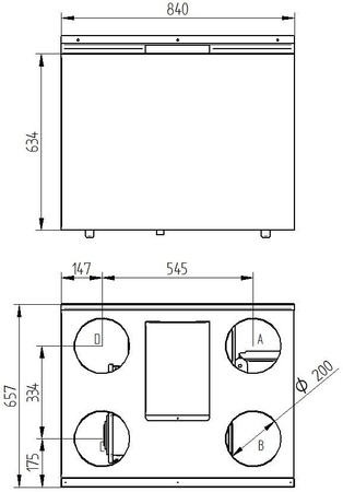 Rekuperator WANAS 555V XF ze sterownikiem V2