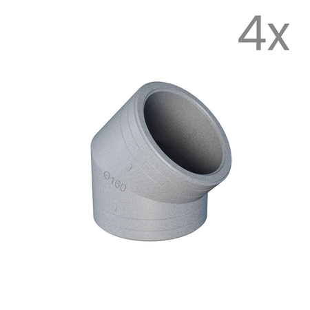 PEFLEX Kolano wentylacyjna EPS 2.0 45/160mm (4szt)