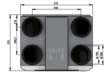 Rekuperator AERISnext 600 L/R VV ST