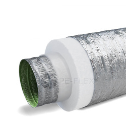 Izolowany przewód wentylacyjny PEFLEX Premium 165/50mm z mikroperforacją i warstwą antybakteryjną [10mb]