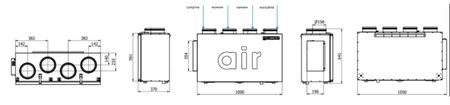 Rekuperator Defro DRT 250 V N