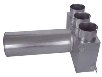 VENTIFLEX Skrzynka rozprężna 3-króćcowa, z odejściem DN125 L=320mm