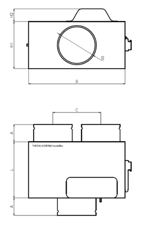 Thesslagreen Groundbox 250 GT I Sterowanie z centrali, izolowany