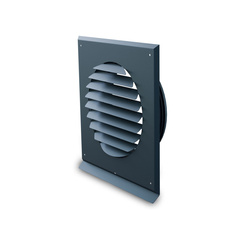 PEFLEX Czerpnia/wyrzutnia powietrza 200 z okapnikiem antracyt