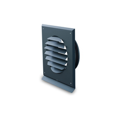 PEFLEX Czerpnia/wyrzutnia powietrza 160 z okapnikiem antracyt