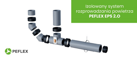 PEFLEX Złączka mufowa EPP do łączenia elementów systemu EPS 2.0 200mm