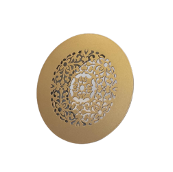 Kratka do rekuperacji ozdobna 125mm Batman okrągła złota