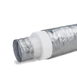 Izolowany przewód wentylacyjny PEFLEX Premium 127/50mm z mikroperforacją [10mb]
