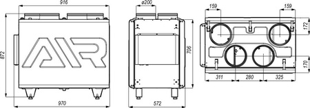 Rekuperator Defro DRX 300 V