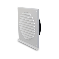 PEFLEX Czerpnia/wyrzutnia powietrza 250 z okapnikiem biała