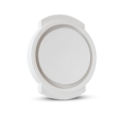 ALNOR Podtynkowy, bezramkowy anemostat nawiewno-wywiewny okrągły Rondo 125