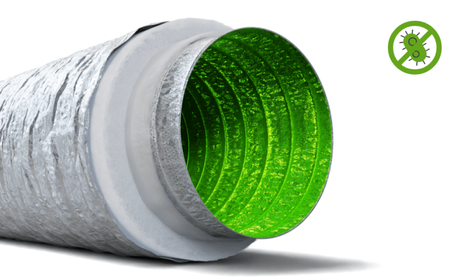 Izolowany przewód wentylacyjny PEFLEX Premium 203/50mm z mikroperforacją i warstwą antybakteryjną [10mb]