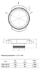 ALNOR Anemostat/nawiewnik gipsowy 125mm